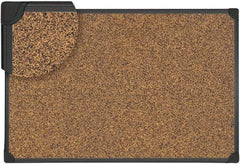 UNIVERSAL - 24" Wide x 18" High Cork Bulletin Bar - Natural (Color) - USA Tool & Supply