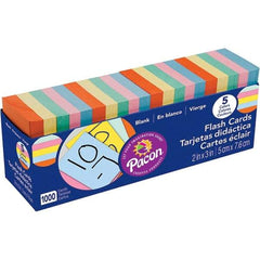 Pacon - 1,000 Blank Flash Cards - 2 x 3" - USA Tool & Supply