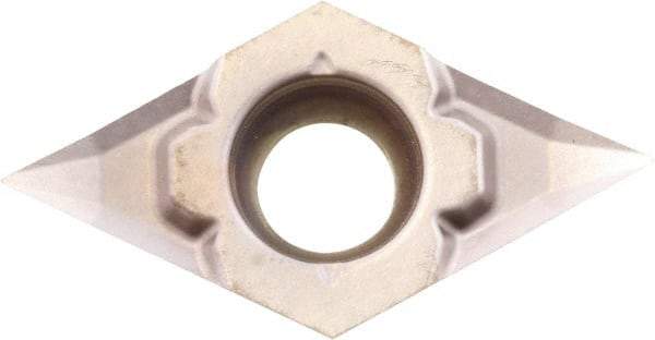 Kyocera - DCGT32.50.2 CK Grade PR930 Carbide Turning Insert - TiCN Finish, 55° Diamond, 3/8" Inscr Circle, 5/32" Thick, 0.004" Corner Radius - USA Tool & Supply