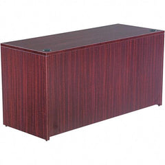 ALERA - 59.13" Long x 29.63" High x 23.63" Deep, Credenza - Mahogany (Color), Woodgrain Laminate - USA Tool & Supply