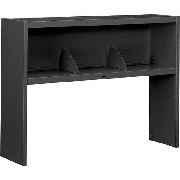 Hon - 48" Long x 34-3/4" High x 13-1/2" Deep, Kneespace Credenza - Charcoal (Color), High-Pressure Laminate/Steel - USA Tool & Supply