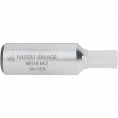 Hassay-Savage - 1/4" Hexagon Rotary Broach - 3/8" Depth of Cut, 1/2" Shank - USA Tool & Supply