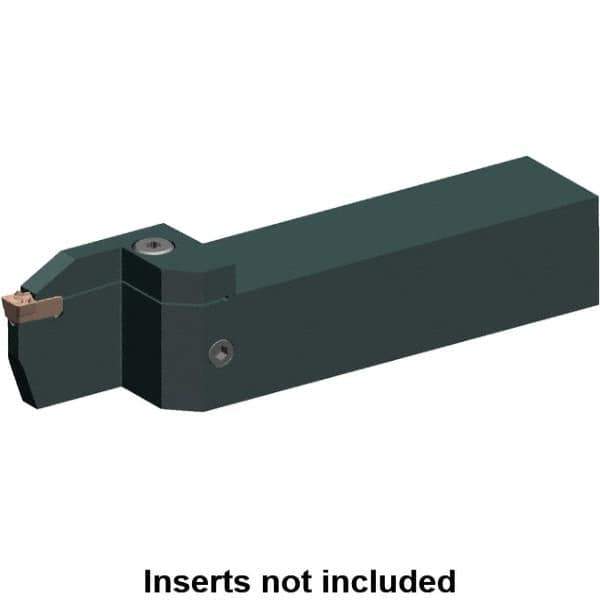 Kennametal - Left Hand Cut, 44mm Max Workpc Diam, EG0600M06P04 Insert, Indexable Cutoff Toolholder - 22mm Max Depth of Cut, 20mm Shank Width, 20mm Shank Height, 125mm OAL - USA Tool & Supply