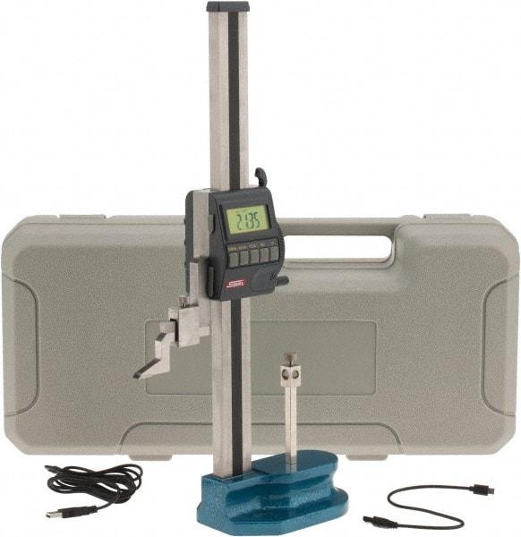 SPI - 12" Electronic Height Gage - 0.0005" Resolution, Accurate to 0.001", LCD Display, USB Data Output - USA Tool & Supply