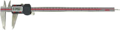 SPI - 0 to 12" Range 0.0005" Resolution, IP54 Electronic Caliper - Stainless Steel with 2.35" Stainless Steel Jaws, 0.0015" Accuracy, USB Output - USA Tool & Supply