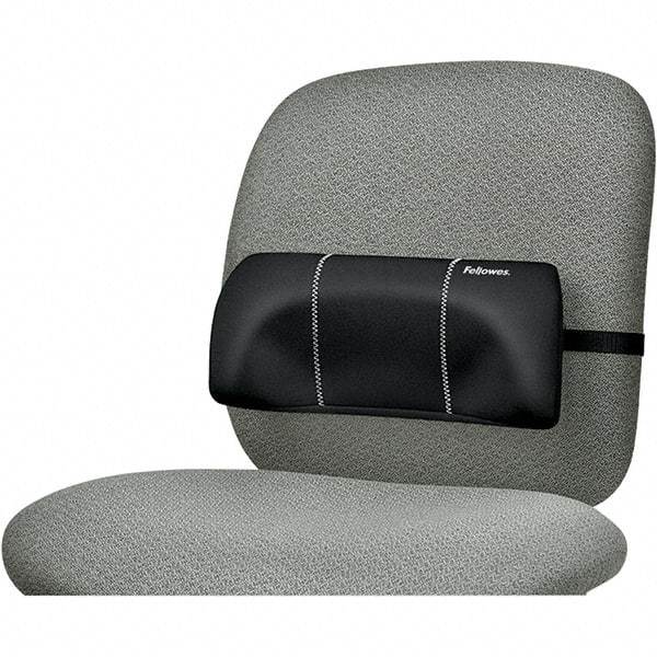 FELLOWES - Black Back Support - For Office Chairs, Car Seat & Home Use - USA Tool & Supply