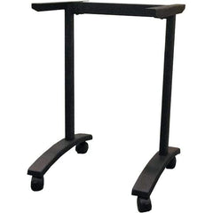 ALERA - 19-3/4" Long x 24-1/2" Wide x 28.38" High Stationary Training Table - Black, Steel - USA Tool & Supply