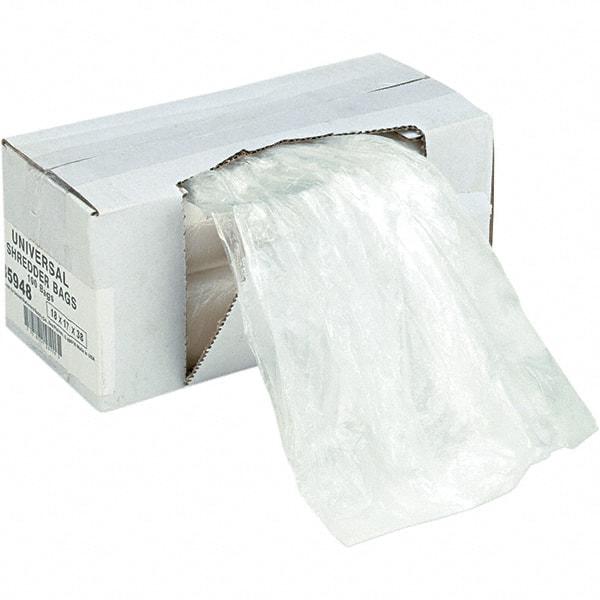 UNIVERSAL - Clear Shredder Waste Bag - Use with Shredder - USA Tool & Supply