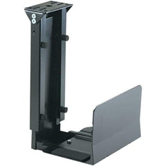 Safco - Black Underdesk CPU Holder - Use with Desk - USA Tool & Supply