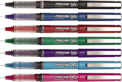 Pilot - Precision Point Roller Ball Pen - Assorted Colors - USA Tool & Supply