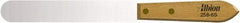Albion Engineering - 1" Wide Spring Blade Stainless Steel Spatula - Flexible, Straight Hardwood Handle, 7" OAL - USA Tool & Supply