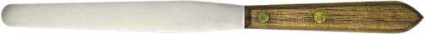 Albion Engineering - 1/2" Wide Spring Blade Stainless Steel Spatula - Flexible, Straight Hardwood Handle, 5" OAL - USA Tool & Supply