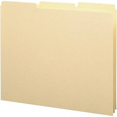 SMEAD - 8-1/2 x 11" 100 Tabs, Unpunched, Blank Top Tab File Guides - Manila - USA Tool & Supply