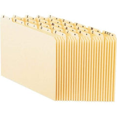Pendaflex - 8-1/2 x 11" 25 Tabs, Unpunched, Preprinted Numeric Divider - Manila - USA Tool & Supply