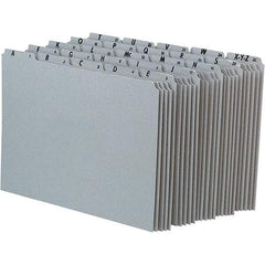 Pendaflex - 8-1/2 x 11" 25 Tabs, Unpunched, Preprinted Numeric Divider - Gray - USA Tool & Supply