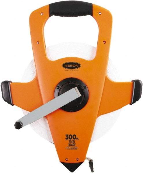 Keson - 300' x 3/8" Tape Measure - 1/8" Graduation - USA Tool & Supply
