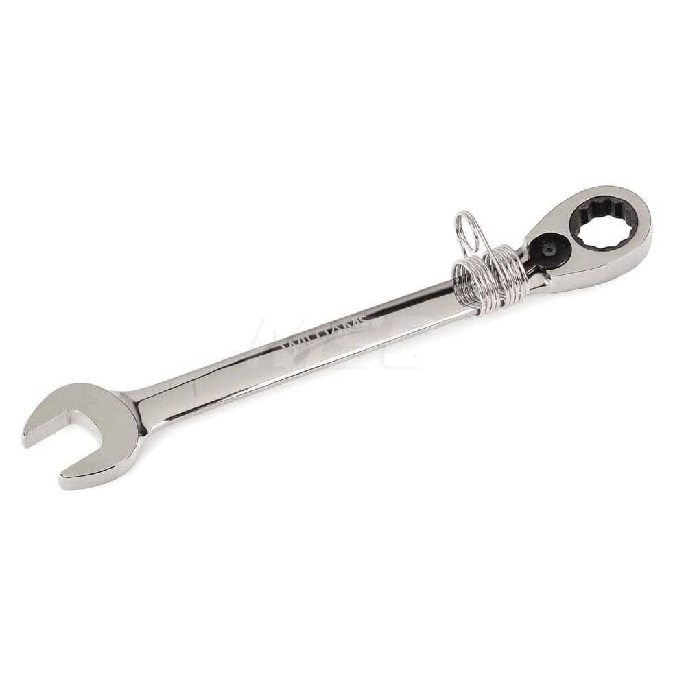 Combination Wrench: 4-1/2'' OAL, Steel, Chrome-Plated