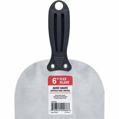 Purdy - 6" Wide Flexible Blade Carbon Steel Scraper - Stiff, Straight Nylon Handle - USA Tool & Supply