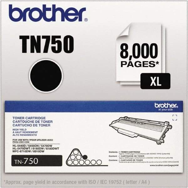 Brother - Black Toner Cartridge - Use with Brother DCP-8110DN, 8150DN, 8155DN, HL-5440D, 5450DN, 5470DW, 5470DWT, 6180DW, 6180DWT, MFC-8510DN, 8710DW, 8810DW, 8910DW, 8950DW, 8950DWT - USA Tool & Supply