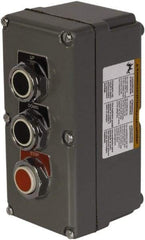 Schneider Electric - 1.18 Inch Mount Hole, Extended Straight, Pushbutton Switch - Weatherproof, Dust and Oil Resistant - USA Tool & Supply