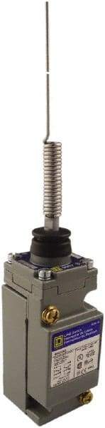 Square D - SPDT, NC/NO, 600 Volt Screw Terminal, Cat Whisker Actuator, General Purpose Limit Switch - 1, 2, 4, 6, 12, 13, 6P NEMA Rating, IP67 IPR Rating - USA Tool & Supply