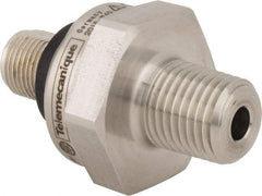 Telemecanique Sensors - 1/4-18 NPT (Male) Connector, 12 to 24 VDC, 300 psi Sensor, Shock and Vibration Resistant, Control Circuit Pressure Sensor - 26mm Long x 30mm Wide, IP65, IP67, IP69, For Use with OsiSense XM - USA Tool & Supply