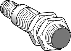 Telemecanique Sensors - PNP, 8mm Detection, Cylinder, Inductive Proximity Sensor - 3 Wires, IP65, IP67, 12 to 24 VDC, M18x1 Thread, 50mm Long - USA Tool & Supply