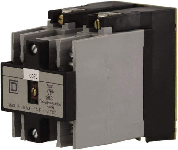 Square D - 3NO, 600 VAC Control Relay - Panel Mount - USA Tool & Supply