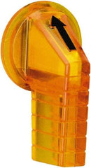 Schneider Electric - 30mm, Amber, Selector Switch Gloved Hand Knob - For Use with 9001K Selector Switches and Harmony 9001K/SK/KX Pushbuttons - USA Tool & Supply