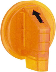Schneider Electric - 30mm, Amber, Selector Switch Standard Knob - For Use with 9001K Selector Switches and Harmony 9001K/SK/KX Pushbuttons - USA Tool & Supply