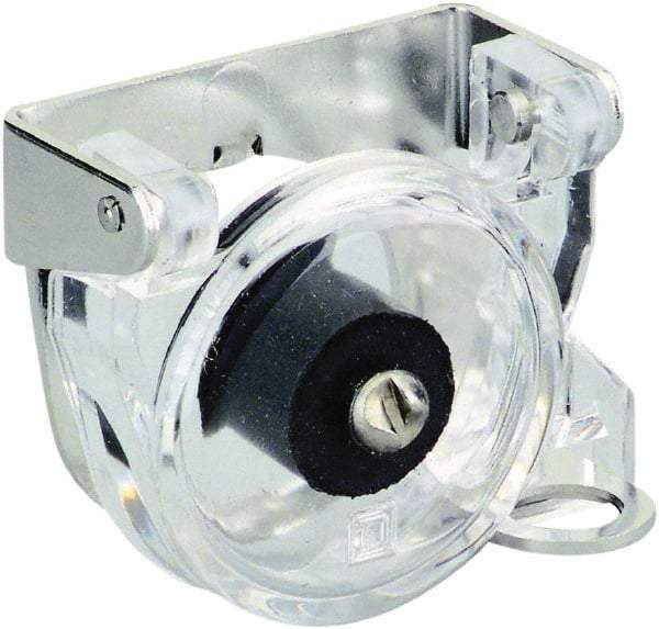 Schneider Electric - Pushbutton Switch Padlock Attachment - Round Button, Nonilluminated - USA Tool & Supply