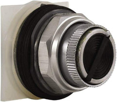 Schneider Electric - 30mm Mount Hole, Pushbutton Switch Only - Round, Black Pushbutton, Nonilluminated, Maintained (MA), Momentary (MO) - USA Tool & Supply