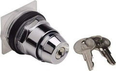 Schneider Electric - 30mm Mount Hole, 4 Position, Knob and Pushbutton Operated, Selector Switch Only - Black, Maintained (MA), without Contact Blocks, Weatherproof and Dust and Oil Resistant - USA Tool & Supply