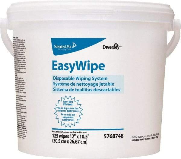 Diversey - Pre-Moistened General Purpose Wipes - Refill, 24-7/8" x 8-5/8" Sheet Size, White - USA Tool & Supply