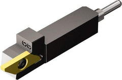 Sandvik Coromant - QS-SMALR/L..HP, External, Left Hand, 8.5mm Max Depth of Cut, Indexable Grooving Tool Holder - MACL 3 200-N Insert Compatibility, 9.53mm Shank Height, 9.53mm Shank Width, 62.4mm OAL, Through Coolant - USA Tool & Supply