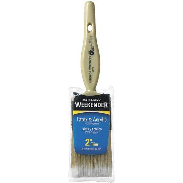 Bestt-Liebco - 2" Flat Synthetic Trim Brush - Wood Kaiser Handle - USA Tool & Supply