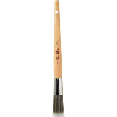 Bestt-Liebco - 13/16" Angled Nylon/Polyester Sash Brush - Wood Sash Handle - USA Tool & Supply