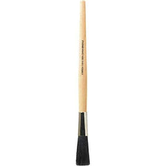 Bestt-Liebco - 1/2" Oval Hog Sash Brush - Wood Sash Handle - USA Tool & Supply