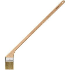 Bestt-Liebco - 3" Angled Synthetic Hockey Stick Brush - Wood Hockey Stick Handle - USA Tool & Supply