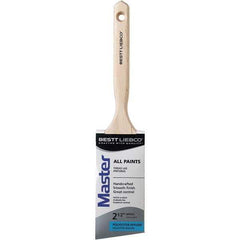 Bestt-Liebco - 2-1/2" Angled Nylon/Polyester Sash Brush - Wood Long Sash Handle - USA Tool & Supply