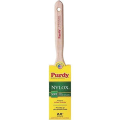 Purdy - 2" Flat Synthetic Trim Brush - Wood Fluted Handle - USA Tool & Supply
