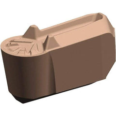 Kennametal - 8ER-U GUN Grade KCU10, 8.05mm Cutting Width Carbide Grooving Insert - 4.49mm Max Depth of Cut, Neutral, 4.03mm Corner Radius, AlTiN Finish - USA Tool & Supply