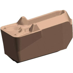 Kennametal - 5EG-U GUN Grade KCU25, 5.13mm Cutting Width Carbide Grooving Insert - 3.2mm Max Depth of Cut, Neutral, 0.4mm Corner Radius, AlTiN Finish - USA Tool & Supply