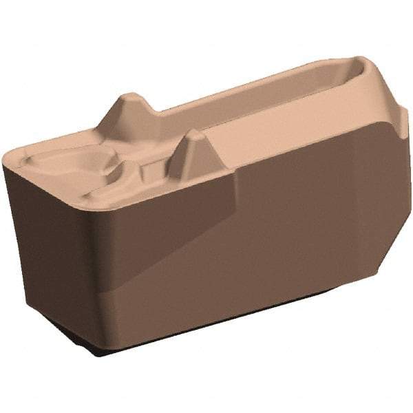 Kennametal - 8EG GUN Grade KCU25, 5/16" Cutting Width Carbide Grooving Insert - 0.177" Max Depth of Cut, Neutral, 0.047" Corner Radius, Al2O3 Finish - USA Tool & Supply