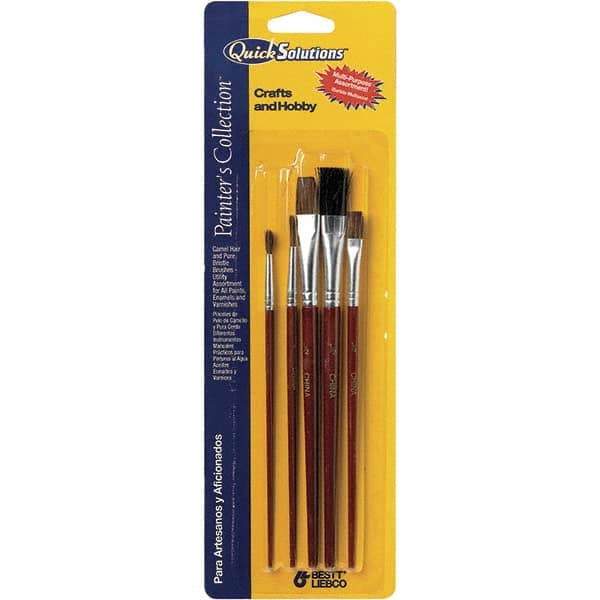 Bestt-Liebco - 1/2" Bristle & Sable Artist's Paint Brush - USA Tool & Supply