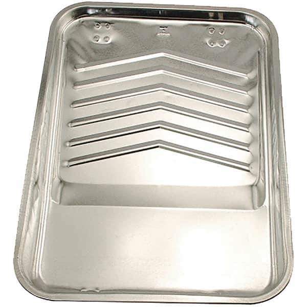 Bestt-Liebco - 9" Roller Compatible Mini Paint Roller Tray - 2 Qt Capacity, 9" Wide, Metal - USA Tool & Supply
