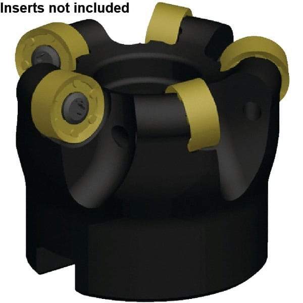 Kennametal - 85.6mm Cut Diam, 3.96mm Max Depth, 1-1/2" Arbor Hole, 6 Inserts, RNGJ1605M0____ Insert Style, Indexable Copy Face Mill - RODEKA 16 Cutter Style, 16,800 Max RPM, 2 High, Through Coolant, Series Rodeka - USA Tool & Supply