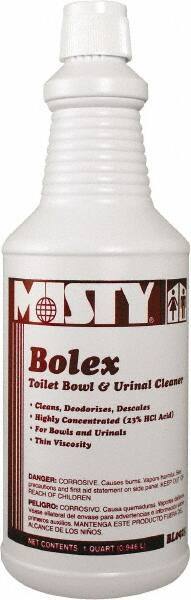 Misty - 32 oz Bottle Liquid Toilet Bowl Cleaner - Wintergreen Scent, Nonacidic, Toilets - USA Tool & Supply