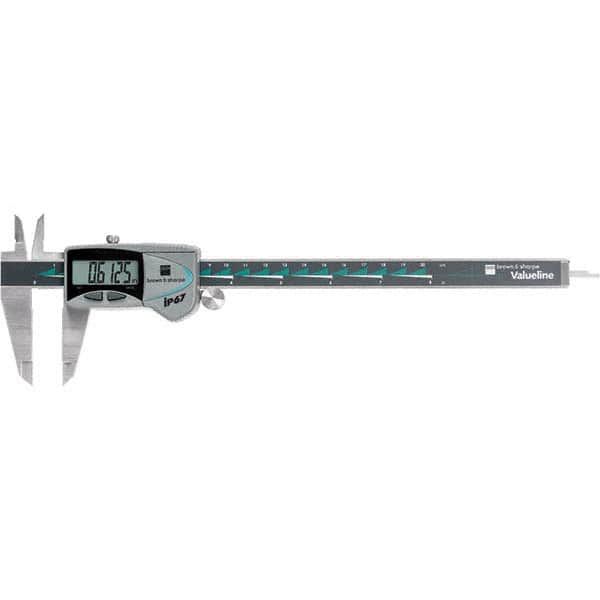 TESA Brown & Sharpe - 0 to 200mm Range, 0.01mm Resolution, IP67 Electronic Caliper - USA Tool & Supply