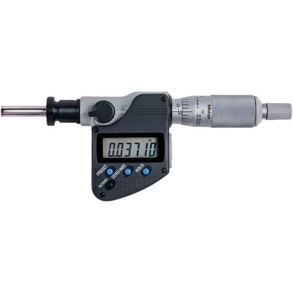 Mitutoyo - Electronic Micrometer Heads Minimum Measurement (Inch): 0 Minimum Measurement (mm): 0.00 - USA Tool & Supply